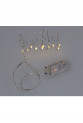 Decoratie Led verlichting 1 meter met 10 lampjes & Batterij