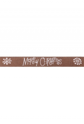 Kadolint Canvas Merry Christmas Bruin & Wit 40mm x 20meter