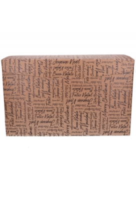 Geschenkdoos Zalig Kerstfeest Kraft & Klep 39x27x23.5cm 20stuks