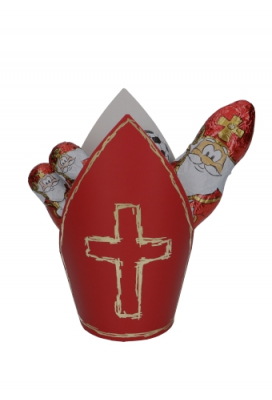 Kartonnen Koker Sint Mijter Medium 11x7.5x18cm 12stuks