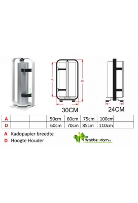 Papierrolhouder Verticaal Fabriano Met Glad Mes 75cm breed