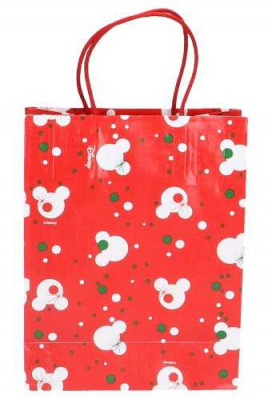 Luxe Kersttasjes Medium Mickey Mouse Disney 19x9x25cm 9stuks
