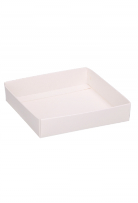 Geschenkdoos & Deksel Gaby Wit Mat 12x12x5.5cm 100stuks
