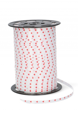 Krullint Hartjes Rood 5mm x 450 meter