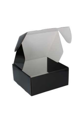 Luxe Verzenddoos Rolo Zwart Blinkend 24x23x11cm