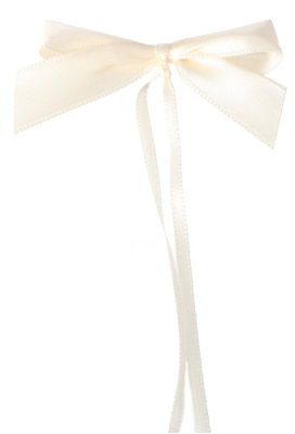 Strikje 100 Procent Recycled Pet Wit & Lint 6x5cm 250stuks