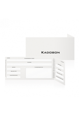 Kadobon & Envelop Impression Cadeau Zwart 21.5x10.5cm 10stuks
