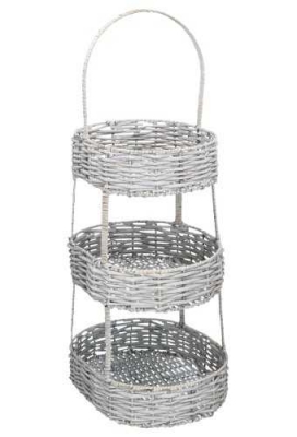 Rietenmanden Etagere 1stuks