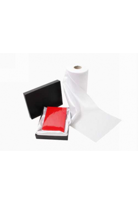 Geschenklint Breed Stof Labro Wit 20cm x 30meter