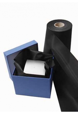 Geschenklint Breed Stof Labro Zwart 20cm x 30meter