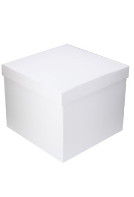 Luxe Geschenkdoos Torino Wit Mat FSC® 20x20x15cm Los Model