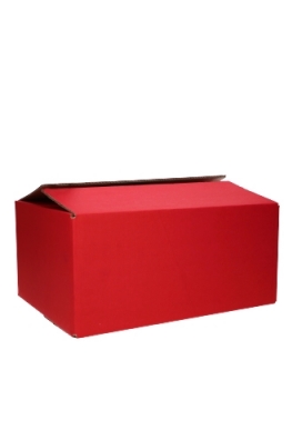 Geschenkdoos Uni Rood 38x28x13cm 15stuks