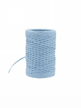 Papierkoord met IJzerdraad Blauw 2mm x 50meter